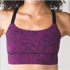 Lululemon Both Ways Bra Paisley Fuchsia Black 2